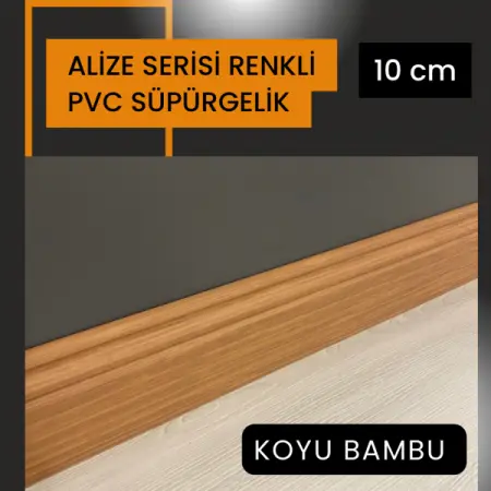 Alize Renkli Pvc Süpürgelik Koyu bambu