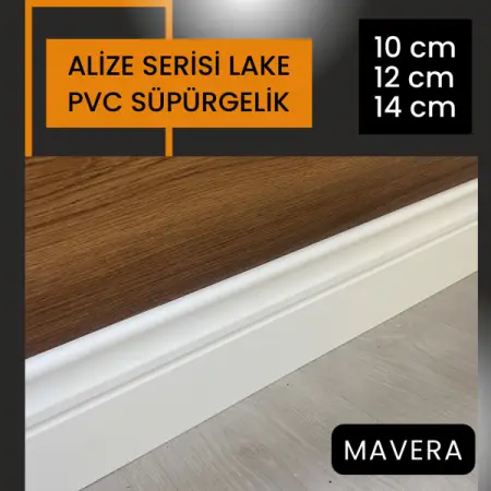 ALİZE SERİSİ SATEN BEYAZ PVC SÜPÜRGELİK PROFİLLERİ – ANTRESİT