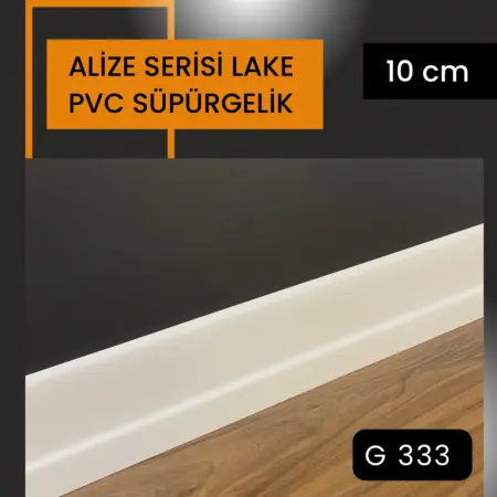 ALİZE SERİSİ SATEN BEYAZ PVC SÜPÜRGELİK PROFİLLERİ KARYA K2