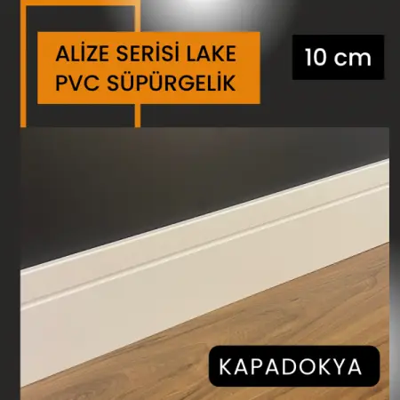 ALİZE SERİSİ SATEN BEYAZ PVC SÜPÜRGELİK KAPADOKYA